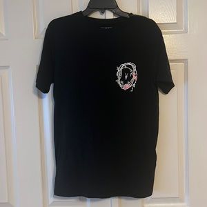 Rose skull black All Saints shirt